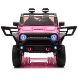 ZUN 24V Two-Seater Kids Ride On Truck Car W/Parents Control,200w*2,Seat width 20.28in,Four-wheel W1396P230270