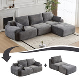 Modern Memory Foam Compressed Sofa,Large Sectional Couches for Living Room,Pet-Friendly Cloud 77374459