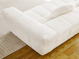 66.5-inch Modern Boneless Couch with Two Circular throw pillows,Skin-friendly lychee-textured W834P366232