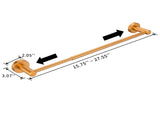 Bathroom Hardware Set, Thicken Space Aluminum 3 PCS Towel bar Set- Brushed Gold 16-27 Inches 65140933