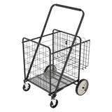 Bigger Super Jumbo Shopping Cart,Grocery Cart on Wheels, Foldable Utility Shopping Carts with Double W1961P290529