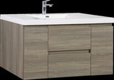 48" Floating Bathroom Vanity with Sink, Modern Wall-Mounted Bathroom Storage Vanity Cabinet with W1573P152703