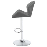 Chrome and Grey Adjustable Bar Stool B062P153521