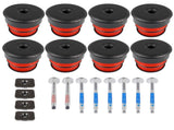 8X Silicone Body Mount Bushings and Cushion Bolts Kit Replacement for F-250 F-350 2008-2016 13848 25458926