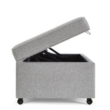Modern Large Comfort Sofa Ottoman with Storage, Modular Sectional Storage Ottoman With Wheels For W2186P178508