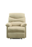 Beige Recliner with Pillow Top Armrest B062P215431