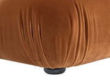 Marcel 36" Bubble Modular Modern Cocktail Ottoman, Olive Green Performance Velvet B2719P280170