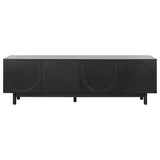 ON-TREND Graceful TV Stand Arch Cabinets for TVs Up to 78'', Minimalist Entertainment Center WF325999AAB