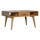 Curved Oak-ish Coffee Table B182P166496