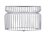 ET901 Modern Contemporary Metal Nested base and Tinted tempered glass top material 21" Height End B009P306195
