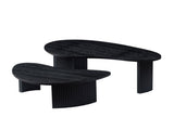 2-Piece Modern Irregular Shape Coffee Table Set for Living Room,Easy Assembly Nesting Coffee Tables, W2582P402266