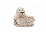 Halloween Ghost Storage Bowl Figurine, Spooky Candy Dish with LED Light for Halloween Party 02679682