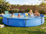 10FT * 30IN Round Above Ground Pool with Blue Iron Frame 87735699
