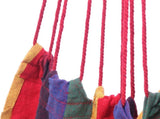 Distinctive Cotton Canvas Hanging Rope Chair with Pillows Rainbow 54750253