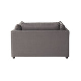 Enda Oversized Living Room Pillow Back Cuddler Arm Chair with Ottoman T2574P196962