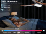 42 Inch LowProfile 3 Solid Wood Blades, 6Speed Reversible DC Motor, Remote & APP Smart Control, W3816P585894