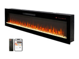 Smart 50" WiFi-Enabled Electric Fireplace Heater, Recessed in-Wall and Wall-Mounted W1769P249200