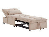 4 in1 Multi-Function Single Sofa Bed with Storage Pockets,Tufted Single Pull-out Sofa Bed with W2186P163737