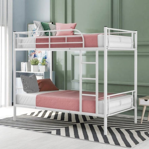 ZUN Twin Over Twin Metal Bunk Bed 61744003