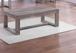 ZUN 1pc Contemporary Coffee Table Rustic Brown Gray Tan Finish Living Room Wooden Furniture B011P244346