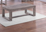 ZUN 1pc Contemporary Coffee Table Rustic Brown Gray Tan Finish Living Room Wooden Furniture B011P244346