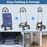 Blue Folding Shopping Cart 27888926