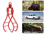 4 Claw Timber Log Lifting Logging Tongs Grabber Tong 36" W46537382
