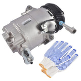 12V A/C Compressor with 5-Groove Pulley Fits for Can-Am Defender HD10 4x4 Limited DPS 2020-2023 UTV/ 61642211