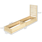 ZUN Wooden Planter、Flower shelf,Wood Planter Box 06109678