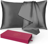 ZUN Lacette Silk Pillowcase 2 Pack for Hair and Skin, 100% Mulberry Silk, Double-Sided Silk Pillow Cases 87898501