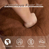 Giant Bean Bag Couch for Adults, Ultra Soft Fluffy Loveseat Bean Bag Sofa, Oversized Chase Lounge 88086941