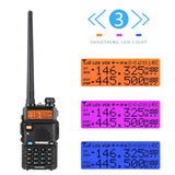 1.5" LCD 5W 144148MHz / 420450MHz Dual Band Walkie Talkie with 1-LED Flashlight 95321842