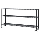 6-tier disassembly and assembly with adjustable spacing. With adjustable feet and wheels. Iron 58676161