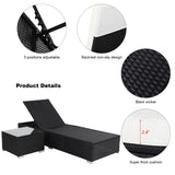 Three-Piece Flat Bed Black Four-Wire 59219474