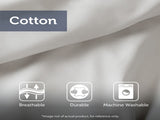 3 Piece Tufted Cotton Chenille Palm Comforter Set Off-White Full/Queen B03597112