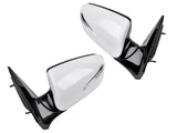2Pcs White Mirrors Left Right Heated Signal Fit for Hyundai Santa Fe Sport 2013-2018 876104Z005, 22188358