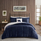 King Plush to Sherpa Down Alternative Comforter Set B035100483