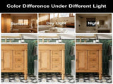 30-Inch Modern Bathroom Vanity, Solid Wood Frame MDF, 2 Doors 3 Drawers, Soft-Close Design, N729P299368N