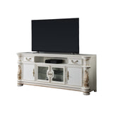 ZUN ACME Vendome TV Stand, Antique Pearl Finish LV01521