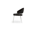 Ruby Modern & Contemporary style chair made with Metal & Steel Legs in Black Color B009P241745