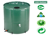 100 Gallon Folding Rain Barrel Water Collector Green 32950344