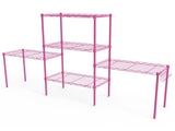 5-layer adjustable shelf spacing, snap-fit deformable structure, adjustable feet, display rack, 10620536
