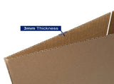 50pcs 12 "x 10" x 8 " 3mm thick corrugated cardboard box in kraft paper color 70489073