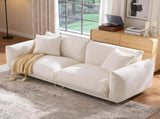 Sherpa Cloud Couch, 87.4" Upholstered 3-Seater Loveseat Sofa, Modern Boucle Couch with 2 W3226P371354