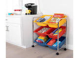 Rolling Utility Organizer Storage Cart, for Home Office, School, Classroom, Scrapbook, Hobby, Craft, 08300923
