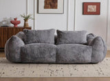 Giant Bean Bag Couch for Adults, Ultra Soft Fluffy Loveseat Bean Bag Sofa, Oversized Chase Lounge 54782712