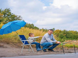 Folding Beach Chair with Umbrella Adults, Lightweight Porable Camping Chair with 265lbs Capacity 12326977
