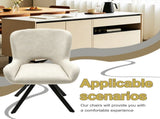 Fabric dining chair set of 2, modern soft cushioned dining chairs, comfortable backrest, W3851P494056