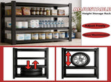 4-Tier Adjustable Storage Rack, Practical Metal Shelving Unit for Home & Office Organization, W1831P601856