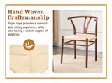 Wesborn Chair-Y-shaped Medieval Style Armchair for Dining Table, Woven Seat W2920P430784